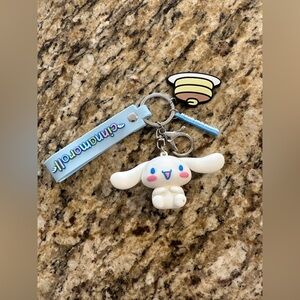 Sanrio Cinnamoroll White and Blue Keychain/Bag Charm